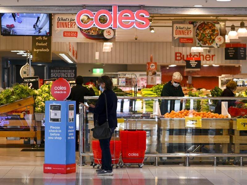 Coles is competing with hardware stores, pharmacies and online retailers, the supermarket's CEO says (Lukas Coch/AAP PHOTOS)