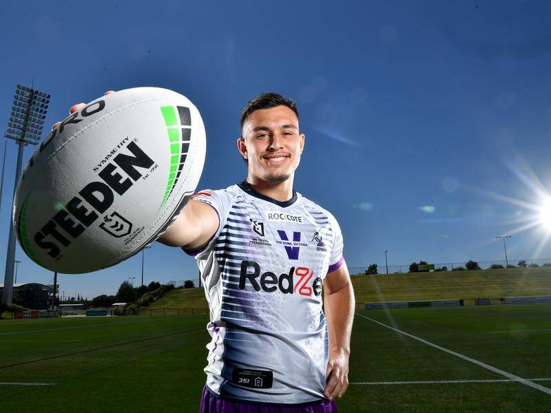 Tino Faasuamaleaui is hoping to farewell the Storm with a grand-final win over Penrith on Sunday.