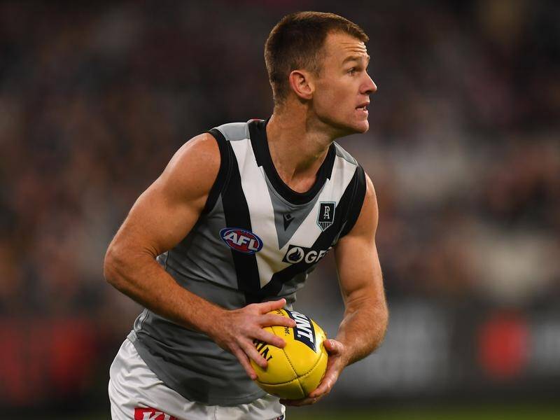 Port Adelaide great Robbie Gray will retire after Saturday's AFL derby clash with Adelaide. (James Ross/AAP PHOTOS)