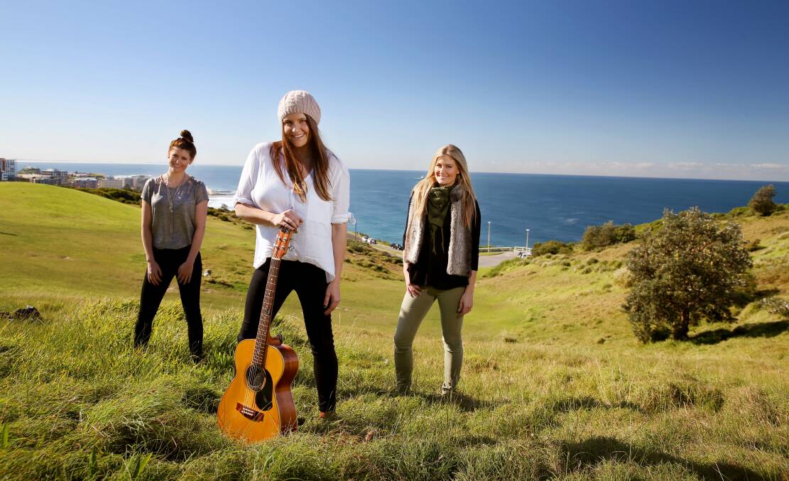 FROM THE HEART: The McClymonts are, from left, Mollie,  Brooke and Sam McClymont.  Picture: Dean Osland