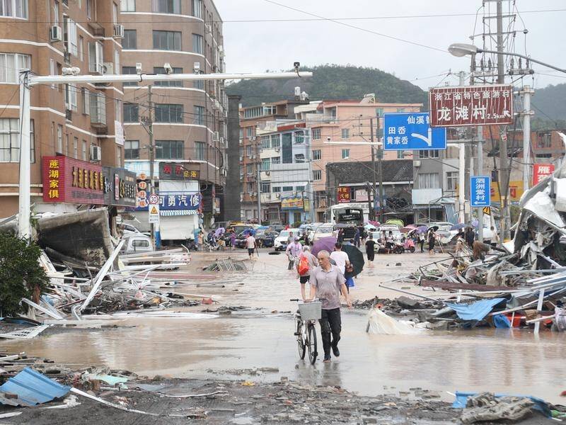 A powerful typhoon has left at least 30 people dead in China.