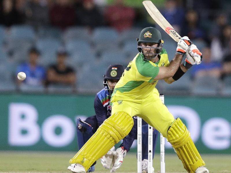 Australia's Glenn Maxwell used the switch hit to maximum effect against India in Canberra.
