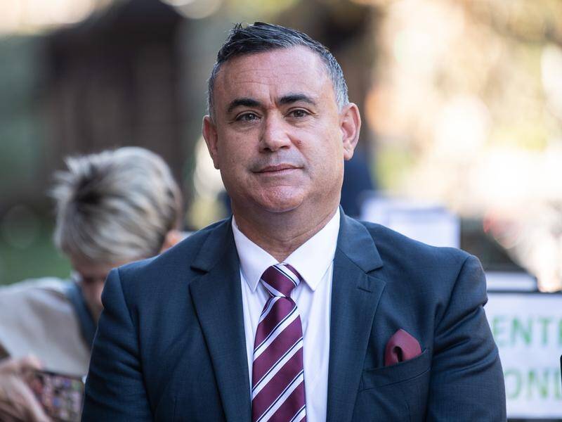 John Barilaro says an entertainer defamed him and subjected him to a "vile, racist attack".