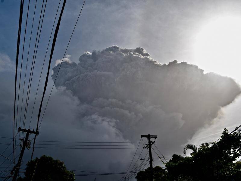 Thousands of people have evacuated their homes after a volcano erupted on the island of St Vincent.