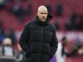 Erik ten Hag is confident of keeping his Manchester United job after meeting with club bosses. (AP PHOTO)