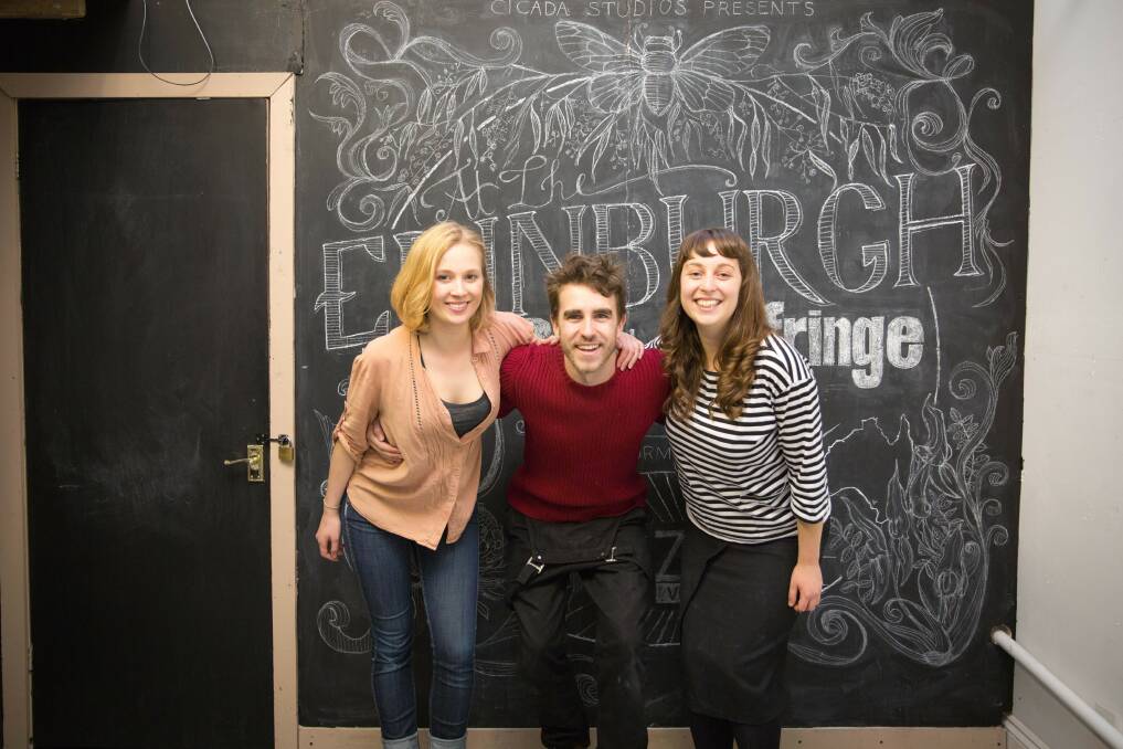The team at Cicada Studios, London. left to Right: Ella Cook, Angus Wilkinson, Becky-Dee Trevenen (Absent: Rebecca Blake)