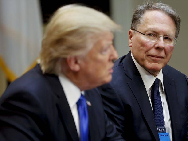 NRA chief Wayne LaPierre held frequent talks with Donald Trump during Trump's presidential term.