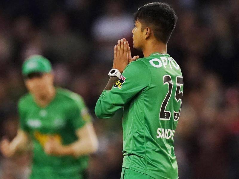 Hurricanes recruit Sandeep Lamichhane has urged fans to pray for him after getting the coronavirus.