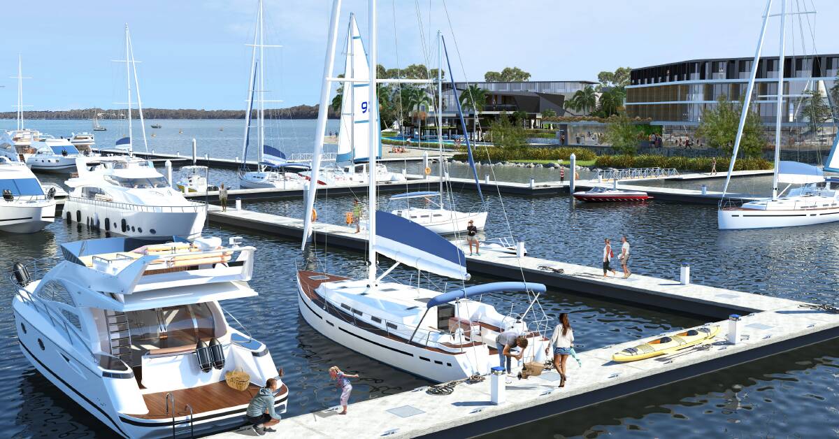 PROJECT DELAYED: An artist's impression of the $388 million Trinity Point marina development.