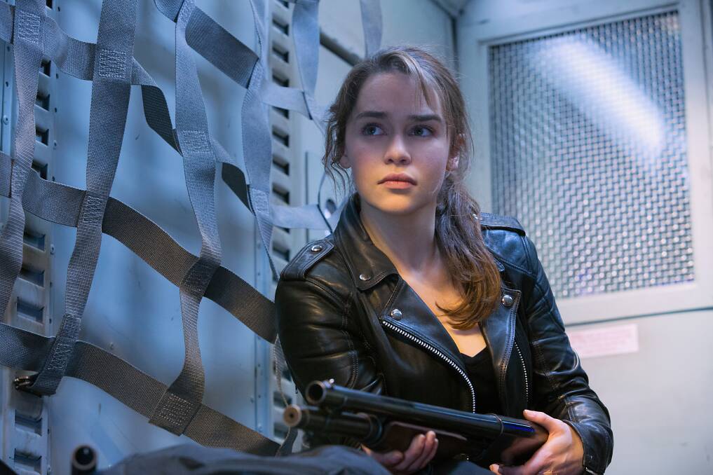 Emilia Clarke as Sarah Connor in Terminator: Genisys.