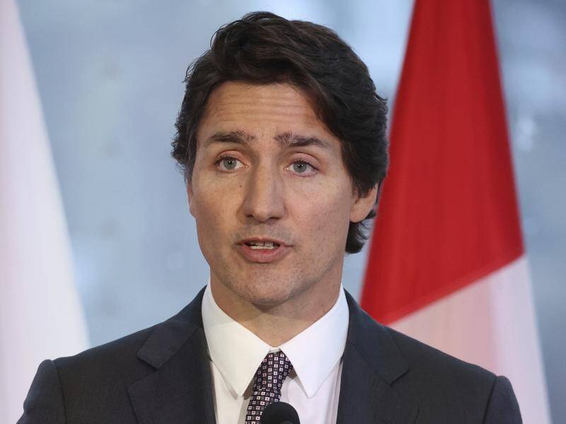 Canadian Prime Minister Justin Trudeau says the object was shot down over the Yukon territory. (AP PHOTO)