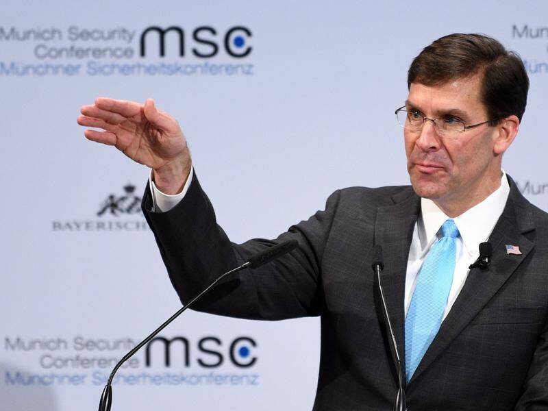 US Defence Secretary Mark Esper says the rest of the world must wake up to the threat posed by China