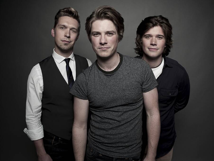 BROTHERS UNITED: Isaac, Taylor and Zac Hanson.