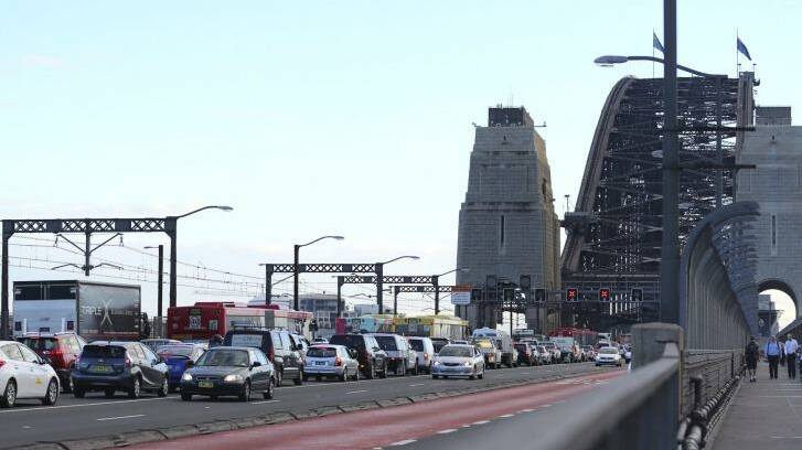 Traffic on the Harbour Bridge 