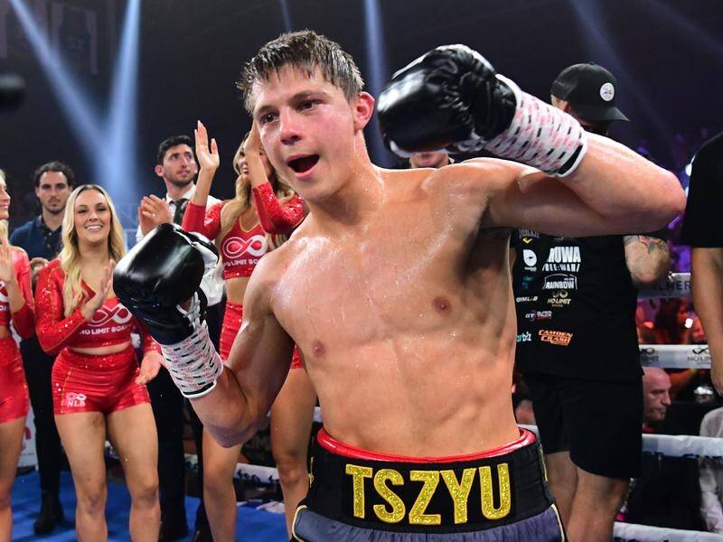 Nikita Tszyu has lived up expections surrounding his professional boxing debut, beating Aaron Stahl.