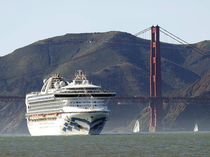Coronavirus test kits have been air-dropped to The Grand Princess being held off San Francisco.