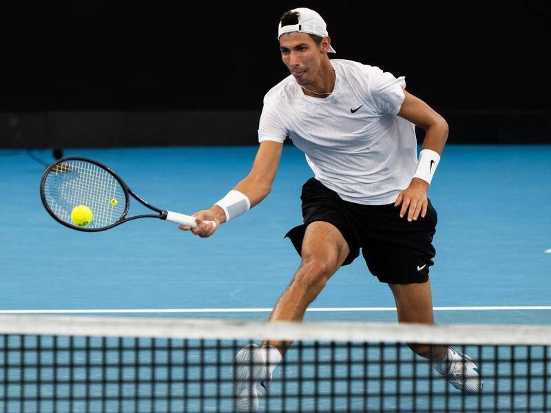 Australia's Alexei Popyrin suffered a straight-sets second-round loss at the Sydney Tennis Classic.