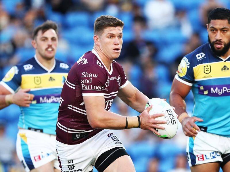 Reuben Garrick will shift to left centre after signing a new four-year deal with Manly. (Jason O'BRIEN/AAP PHOTOS)