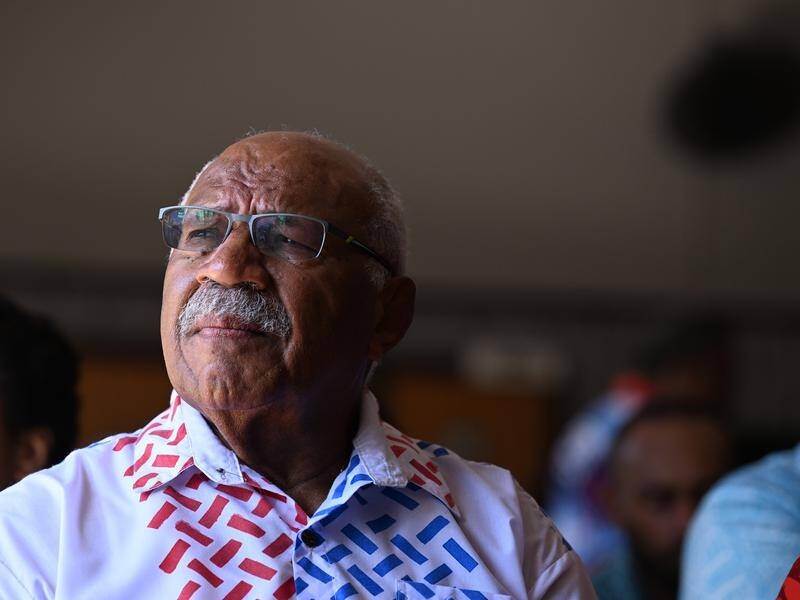 Sitiveni Rabuka is expected to become Fiji PM after three parties signed a coalition agreement. (Mick Tsikas/AAP PHOTOS)