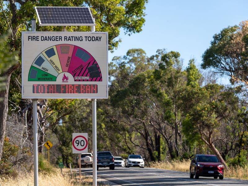 Digital fire danger signs are being introduced throughout NSW ahead of the bushfire season. (Richard Wainwright/AAP PHOTOS)