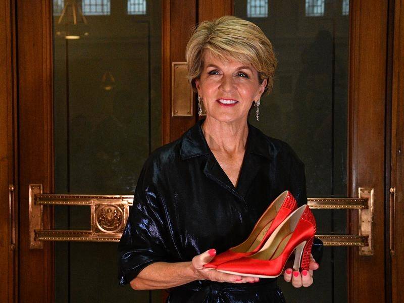Julie Bishop's sparkly red heels became an instant symbol of female empowerment.