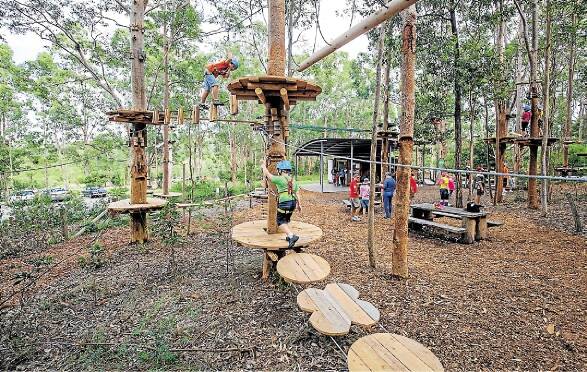 TreeTop Adventure Park's activities encourage the development of independence and confidence.