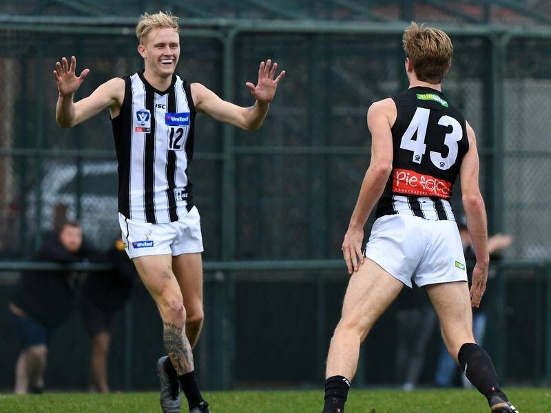 Jaidyn Stephenson has made a successful return from a gambling ban in the VFL for Collingwood.