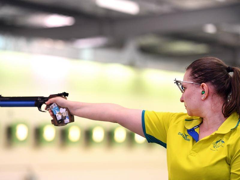 Elena Galiabovitch is through to the finals of the 10m air pistol at the Commonwealth Games.