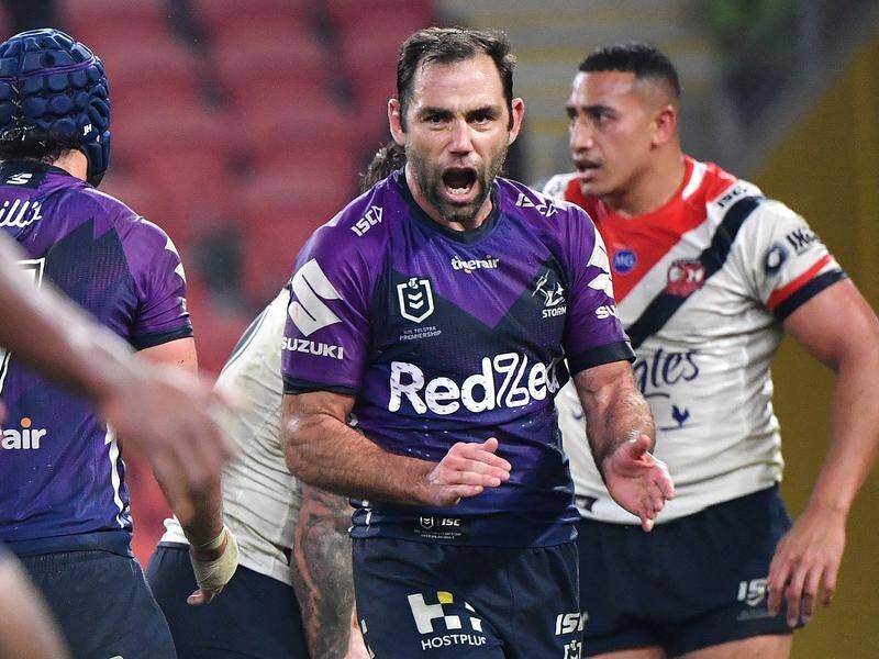 Cameron Smith made a rare appearance at halfback for Melbourne and proved to be the matchwinner.