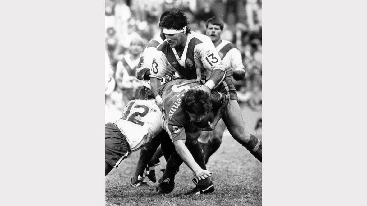 Newcastle Knights in 1988. Knights vs Lions (England) at the International Sports Centre. 