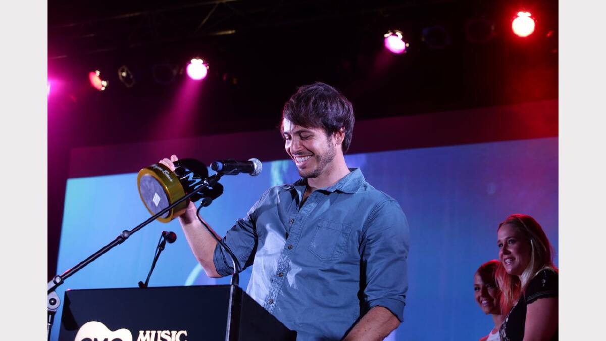 CMC Music awards 2014 held at Hope Estate winery.  Morgan Evans. Picture: Dean Osland