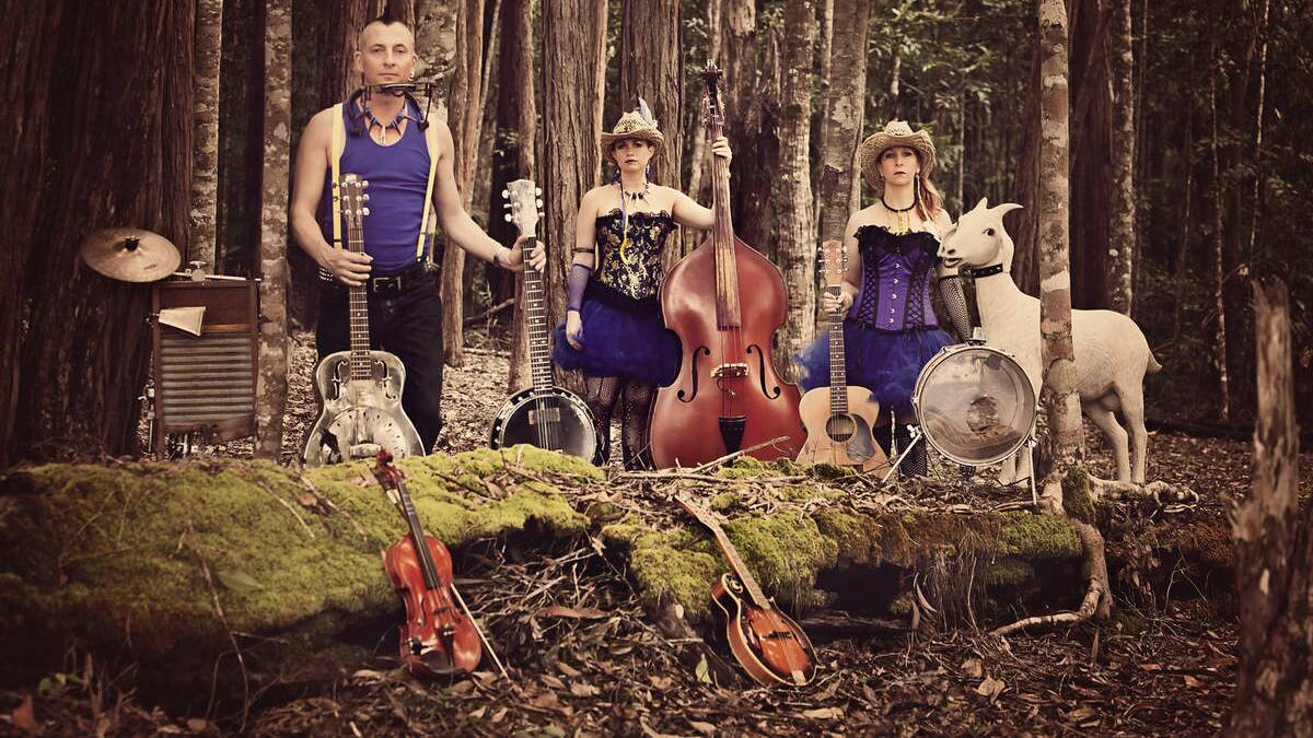 The Hillbilly Goats will play mountain music at Folk in Broke festival  on Saturday.
