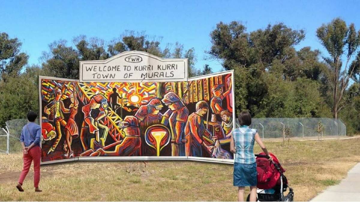 SKILL: Kurri Kurri’s mural collection has grown with this planned addition attracting comment. Picture: Peter Sesselmann
