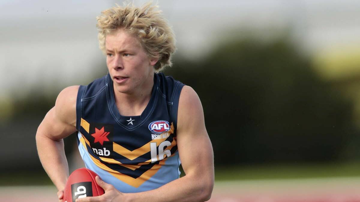 TOP PROSPECT:  Isaac Heeney in action for NSW/ACT at this week’s national championship.