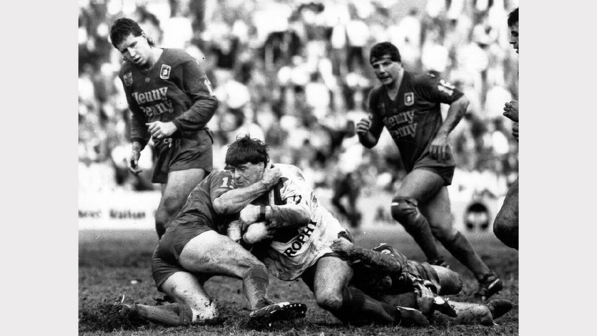 Newcastle Knights in 1988.  Knights vs Lions (England) at the International Sports Centre. 