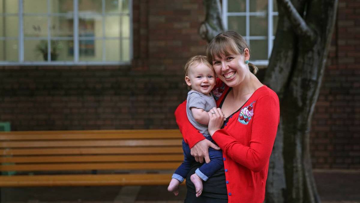 LEGAL: Breastfeeding mum Chantal Parslow and her son, Torin Redman, were asked to leave a restaurant.  Picture: Marina Neil