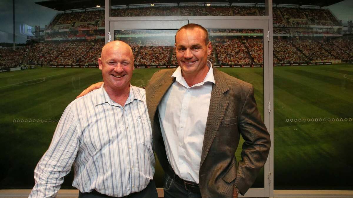 Rob Tew and Mark Sargent,  life members of the Knights.