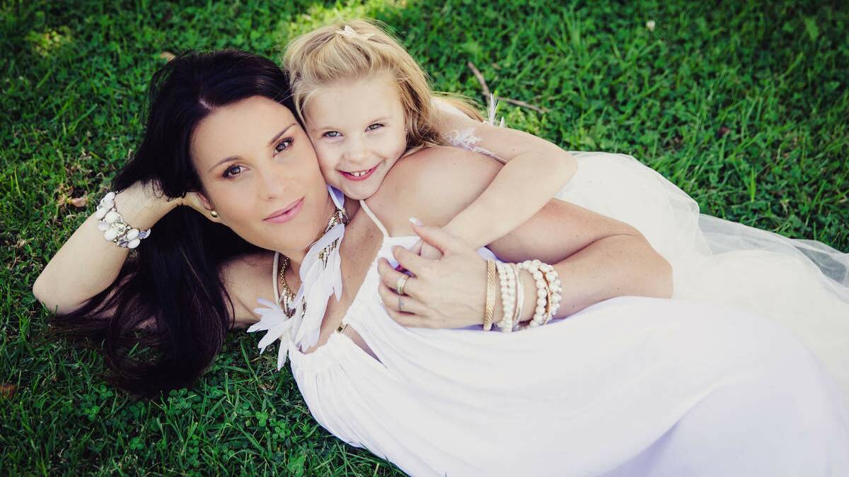 Jess Boyson and daughter Mollyjane, who was born with a rare terminal illness known as CACT.