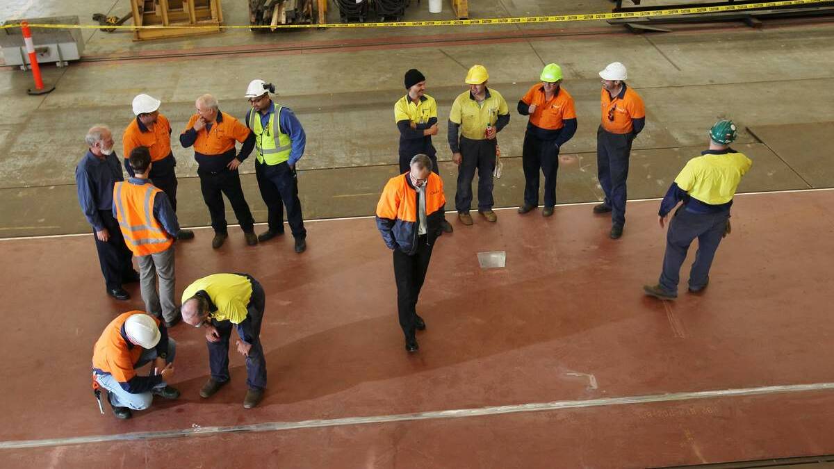  Keel laying ceremony. Picture: Max Mason-Hubers