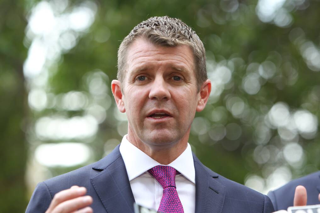 SPENDING SPREE: Mike Baird has promised a billion dollars for development in Wyong. Picture: Louise Kennerley
