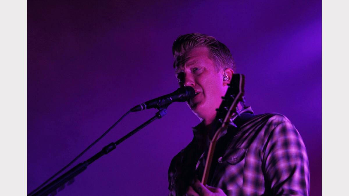 BLESSED:   Queens of the Stone Age.  Pictures: Max Mason-Hubers