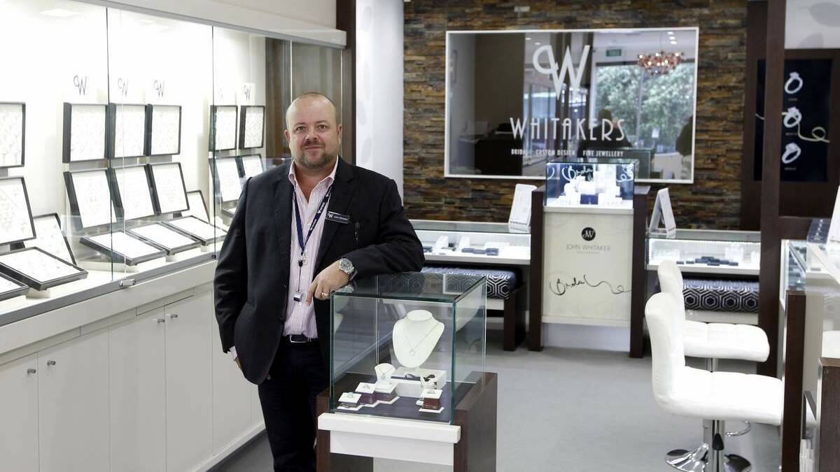 John Whitaker, a fourth-generation jeweller,  at his Darby Street store.  Picture: Darren Pateman