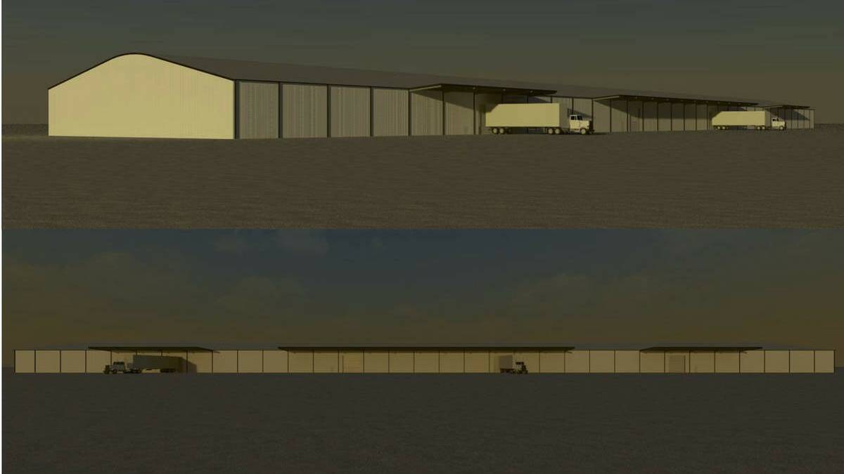 PLANS: The shed proposed for the economic zone.