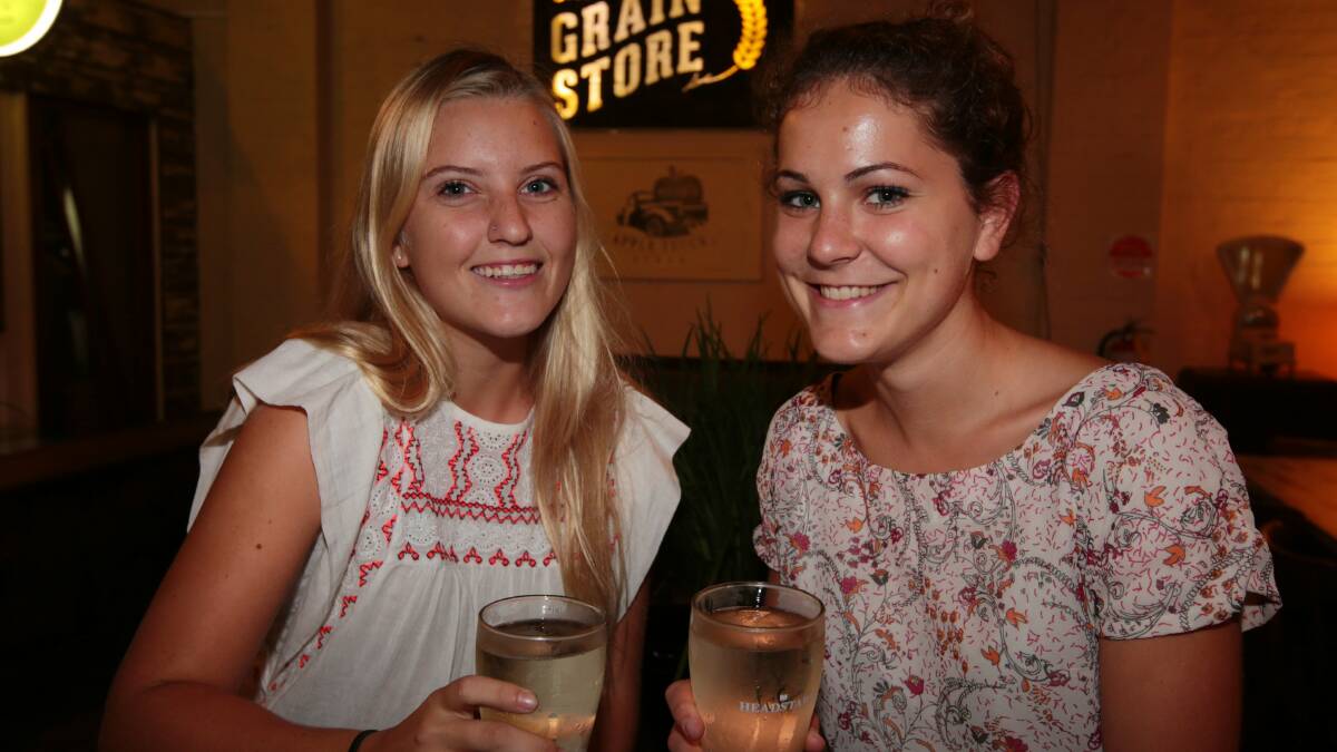 Sydnie Daoust, of Canada, and Annika Kretsch, of Germany, at the Grain Store on Friday. Picture: Peter Stoop
