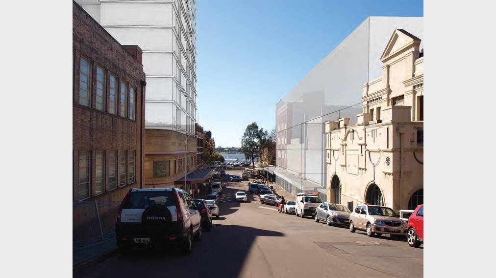 CITYSCAPES: Development from King Street to the harbour foreshore along Wolfe Street.   ARTWORK: GPT Newcastle Urban Growth NSW