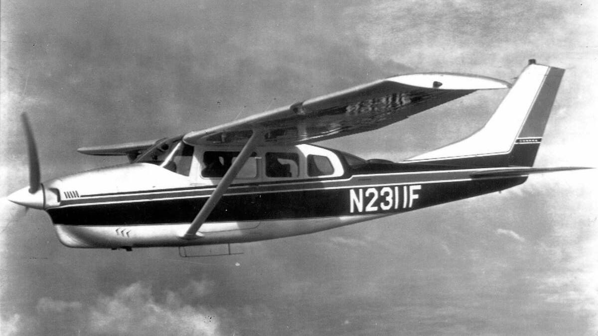 A file photo of Cessna 210 aircraft similar to the missing VH-MDX, which crashed  in the Barrington Tops in 1981, killing the pilot and four passengers.