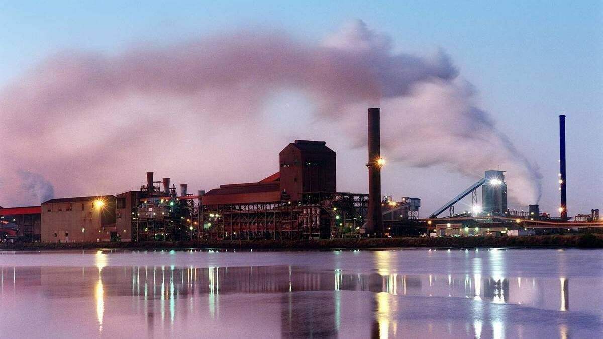 STEEL AND SICKNESS: Newcastle’s BHP steelworks, where Steven Dunning worked and was afflicted with incurable mesothelioma.
