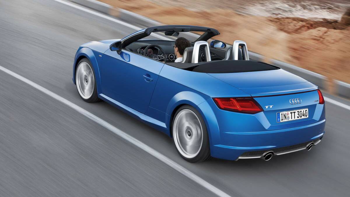 RETRO RETURN: Audi’s new TT coupe will get an open-topped partner with the TT  and TTS Roadster pair set to cater for drivers chasing that ‘‘wind in the hair’’ feeling.