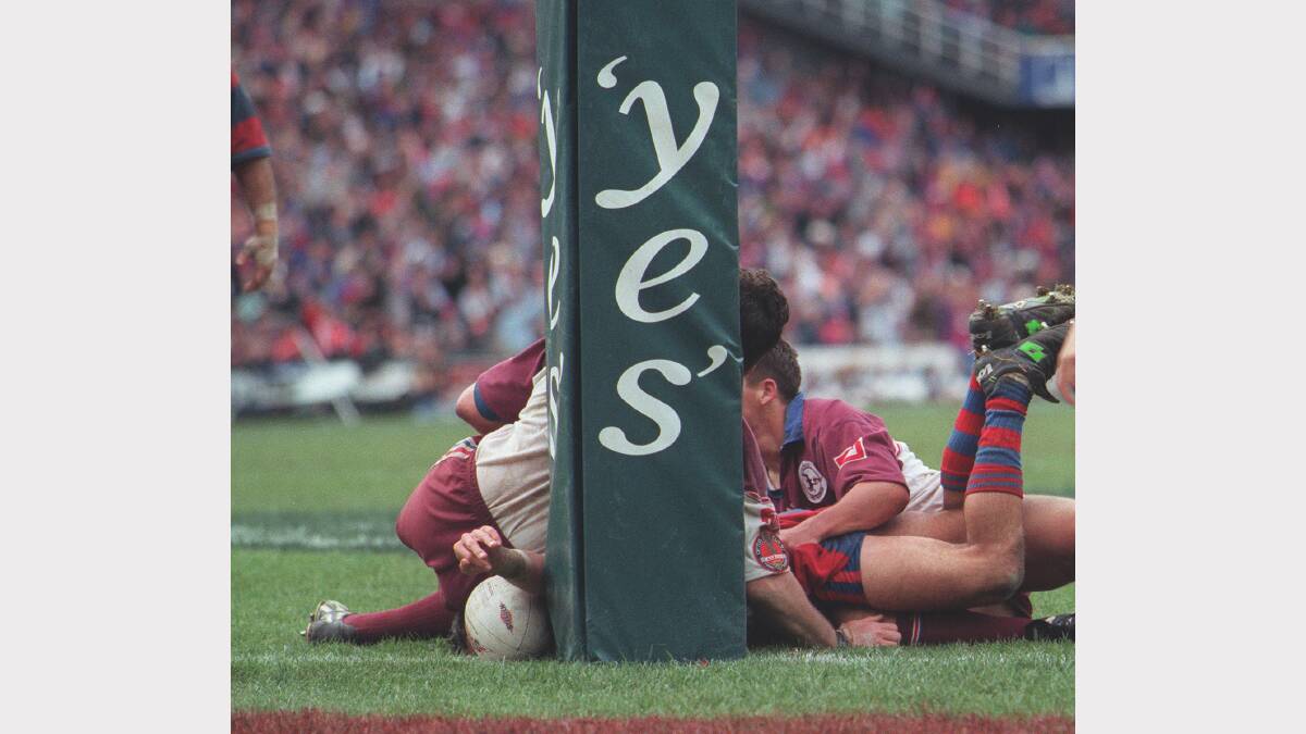 Scenes from the 1997 ARL Grand Final and victory celebrations.