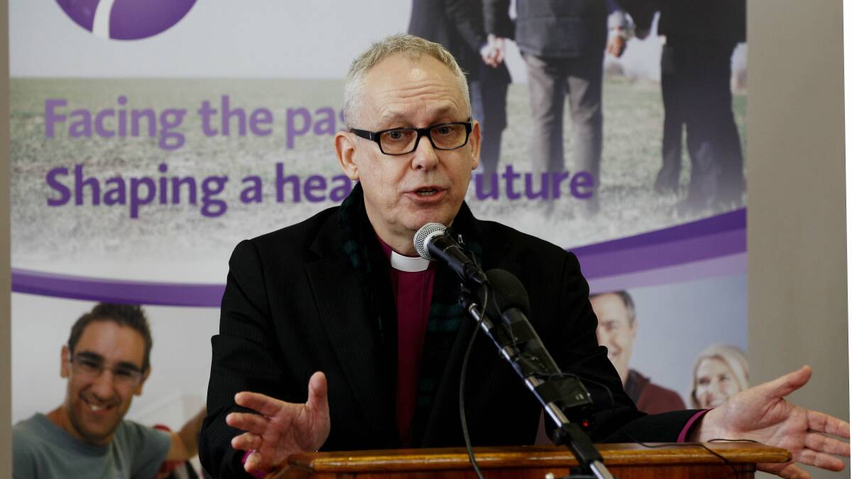 Righting the ‘‘wrongs of the past’’: Bishop Greg Thompson. Picture: Darren Pateman